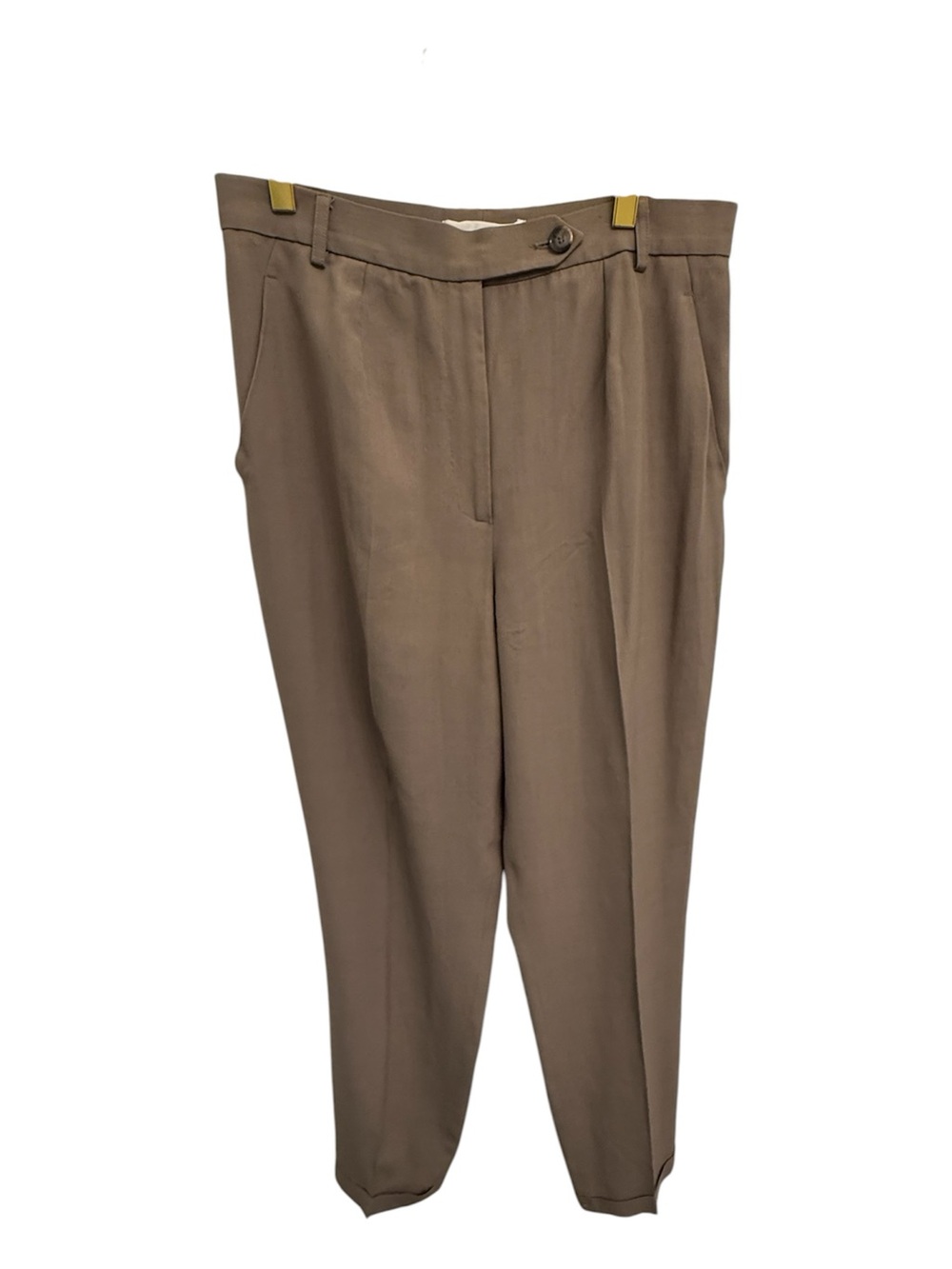 Dolce & Gabbana Taupe Women’s  Pleated Dress Pants